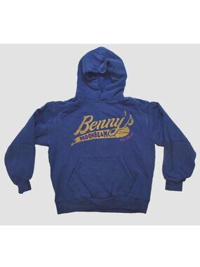 Benson Boone Adult Benny's Moonbeam Ice Cream Distressed Blue Hoodie New Small